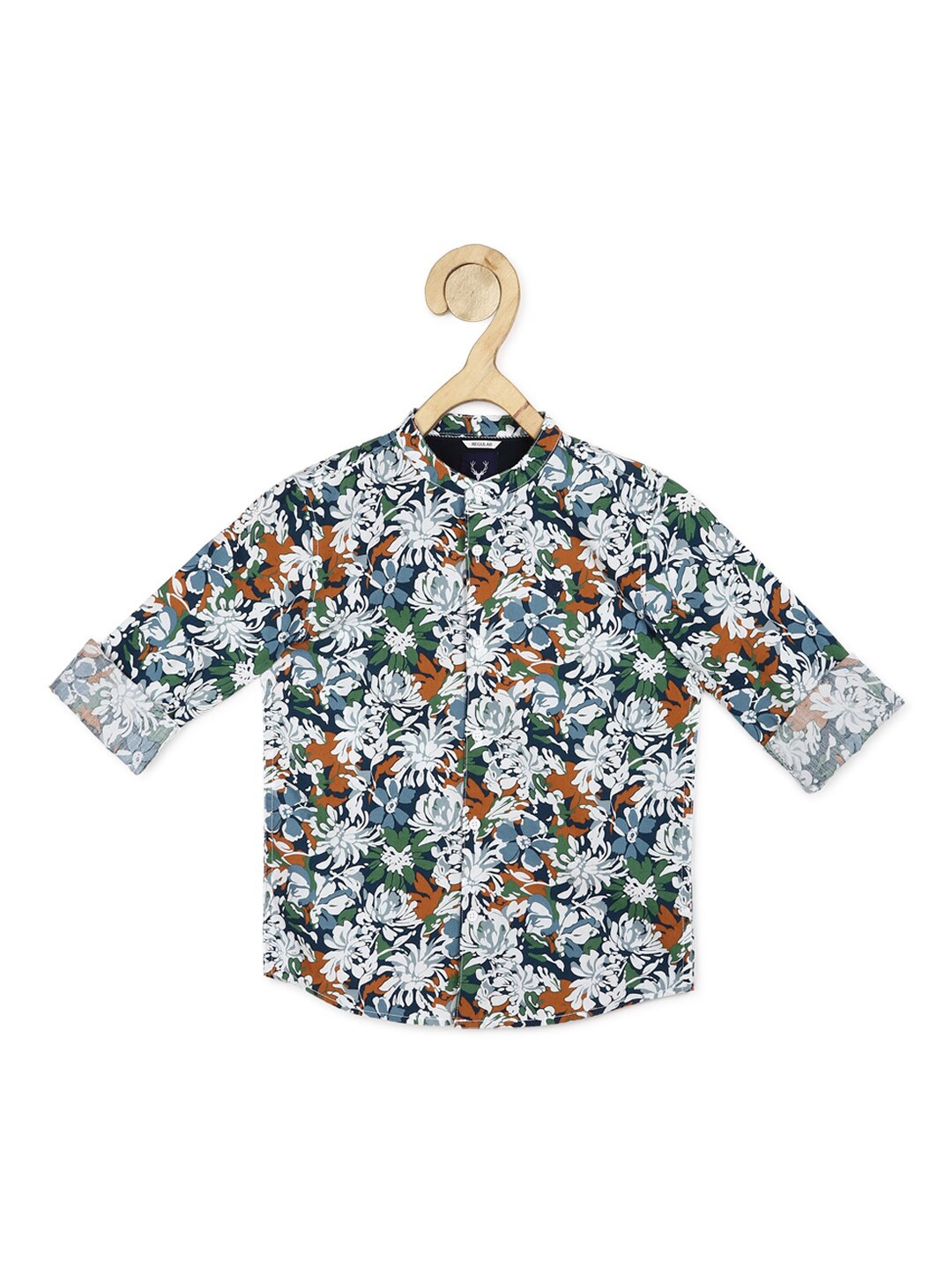 

Allen Solly Junior Boys Multicoloured Floral Printed Casual Shirt, Multi