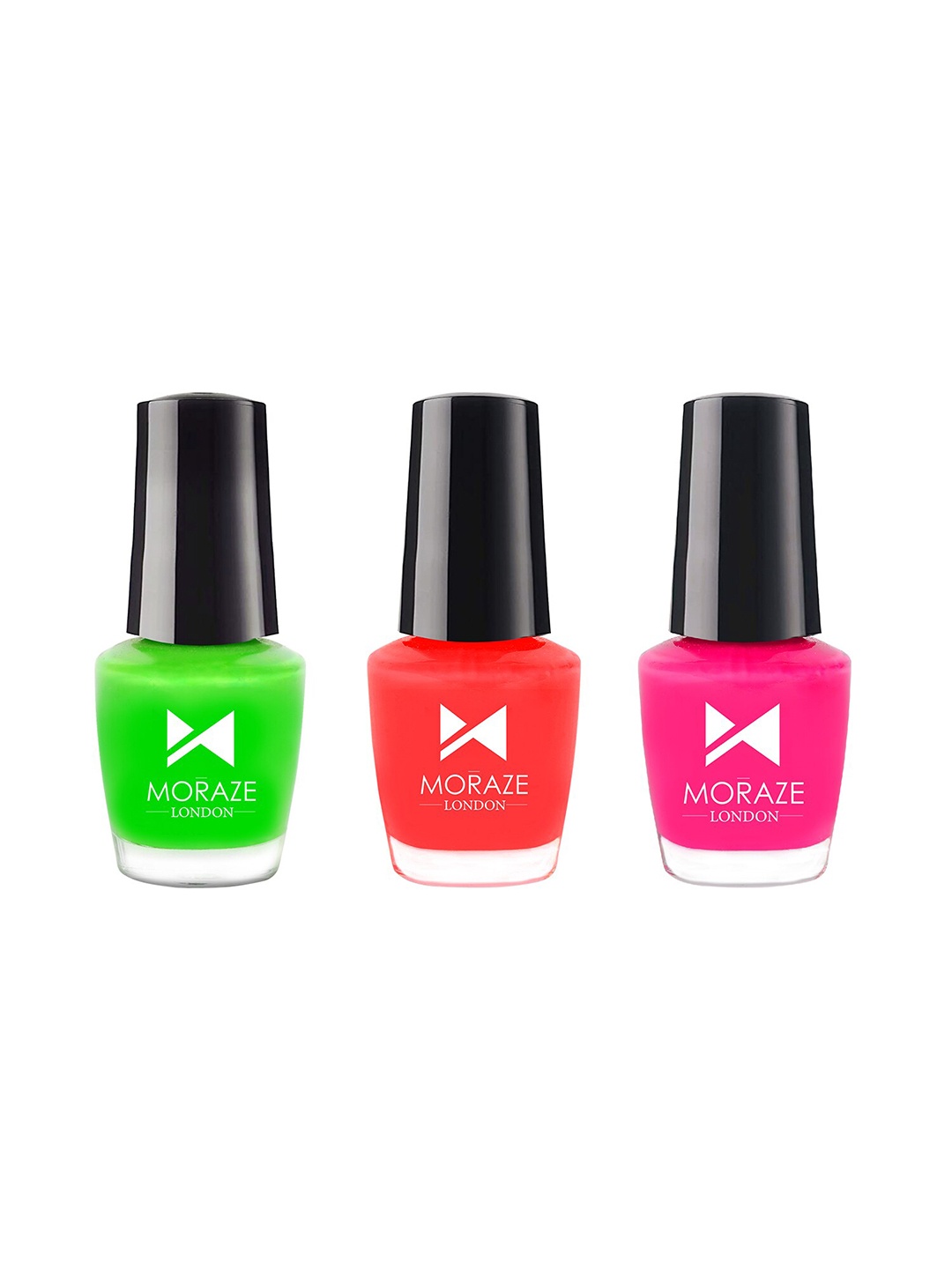 

Moraze Set of 3 Neon Nail Polish, Green