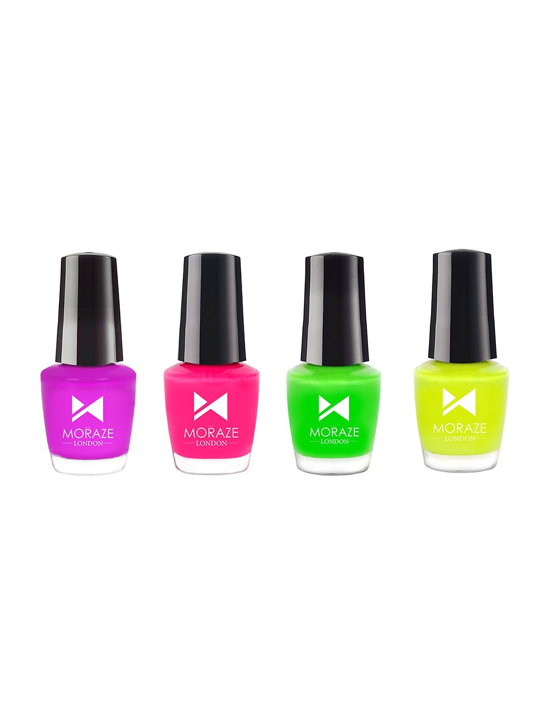 

Moraze Set of 4 Neon Nail Polish, Multi