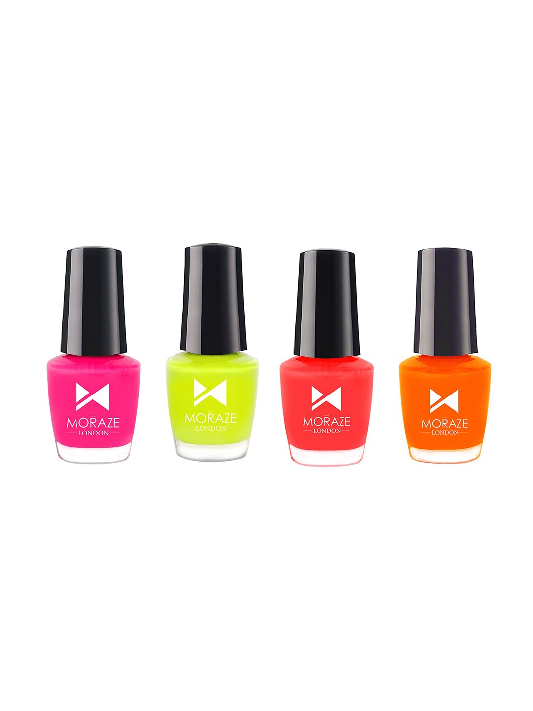 

Moraze Set of 4 Neon Nail Polish, Multi