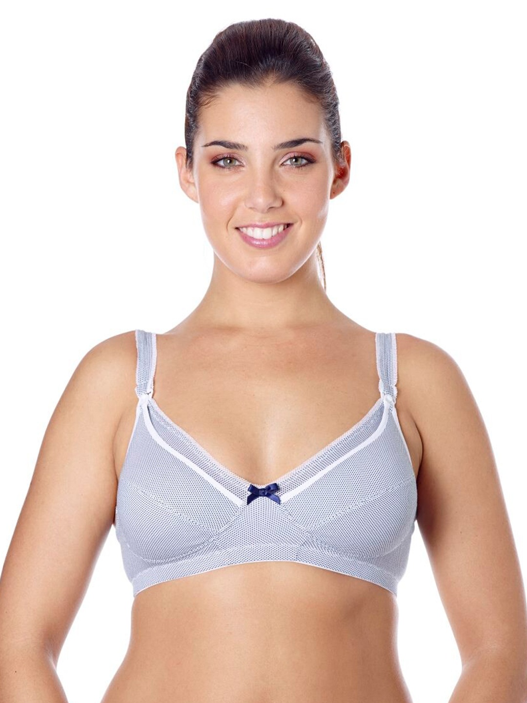 

Chicco Navy Blue & White Maternity Bra
