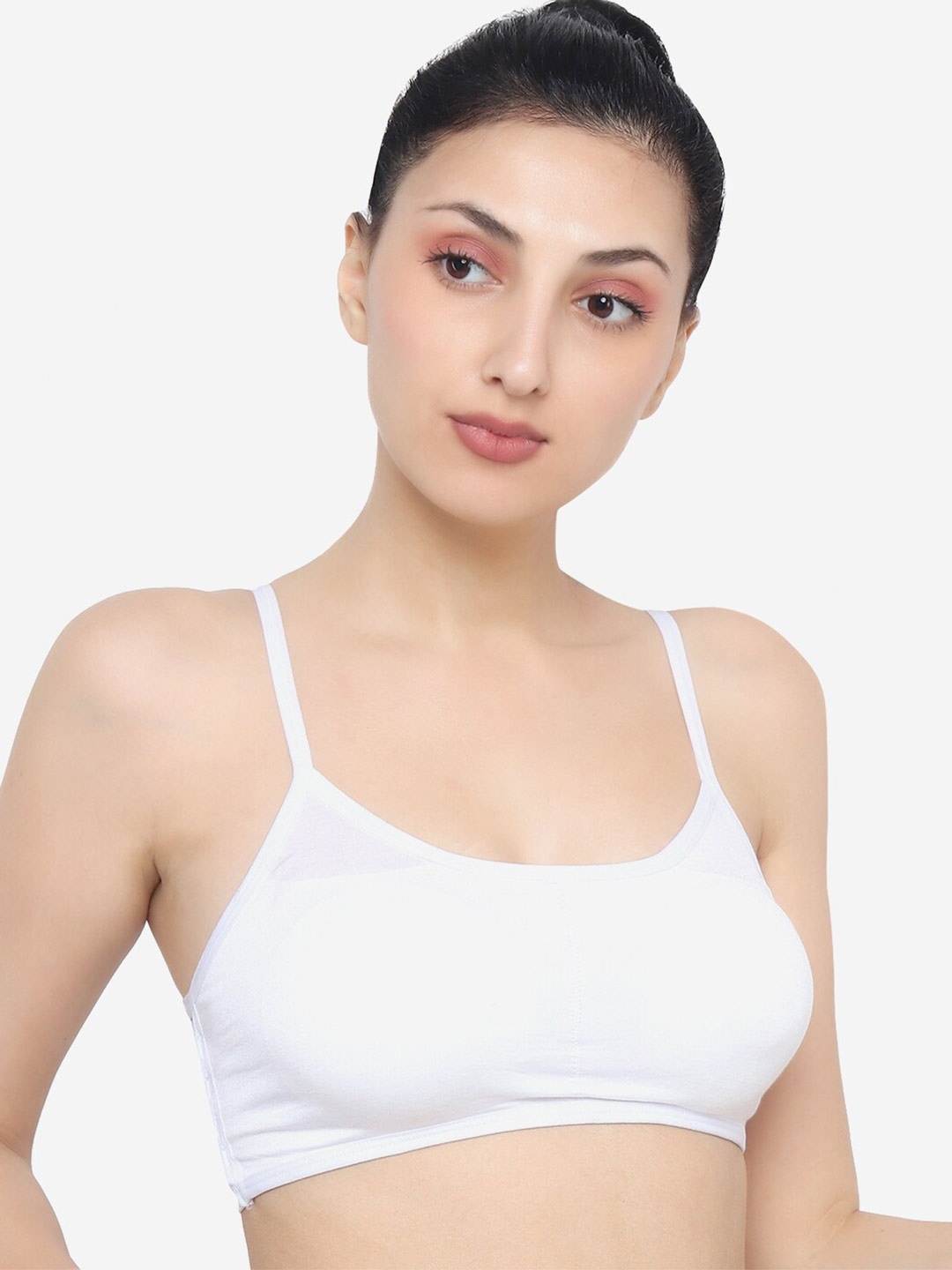 

XOXO Design White Solid Removable Padding Bra