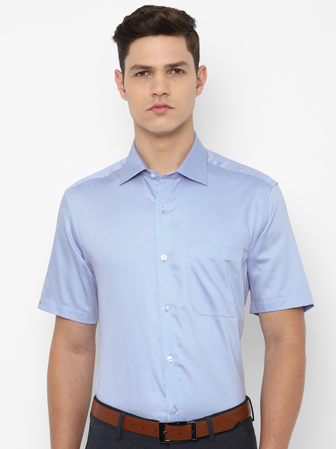 

Louis Philippe Men Blue Formal Shirt