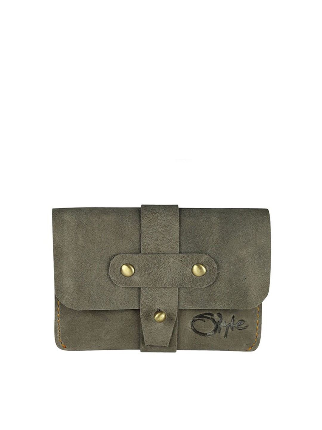 

Style SHOES Unisex Grey Leather Card Holder