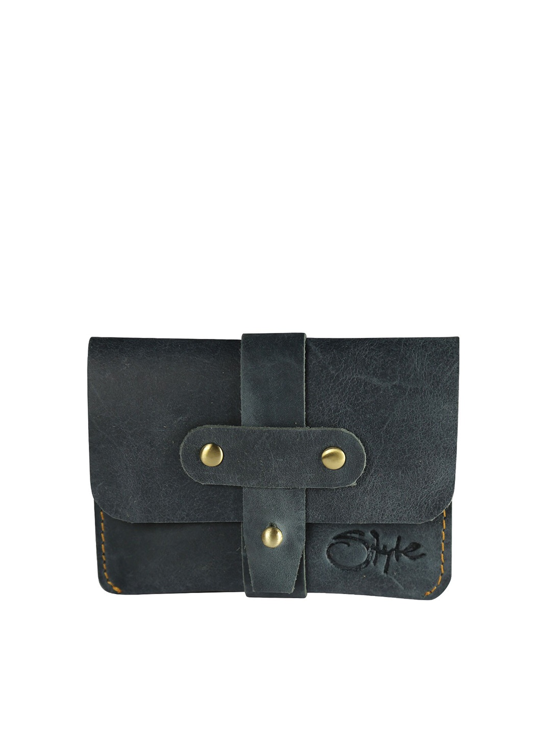 

Style SHOES Unisex Blue Leather Card Holder