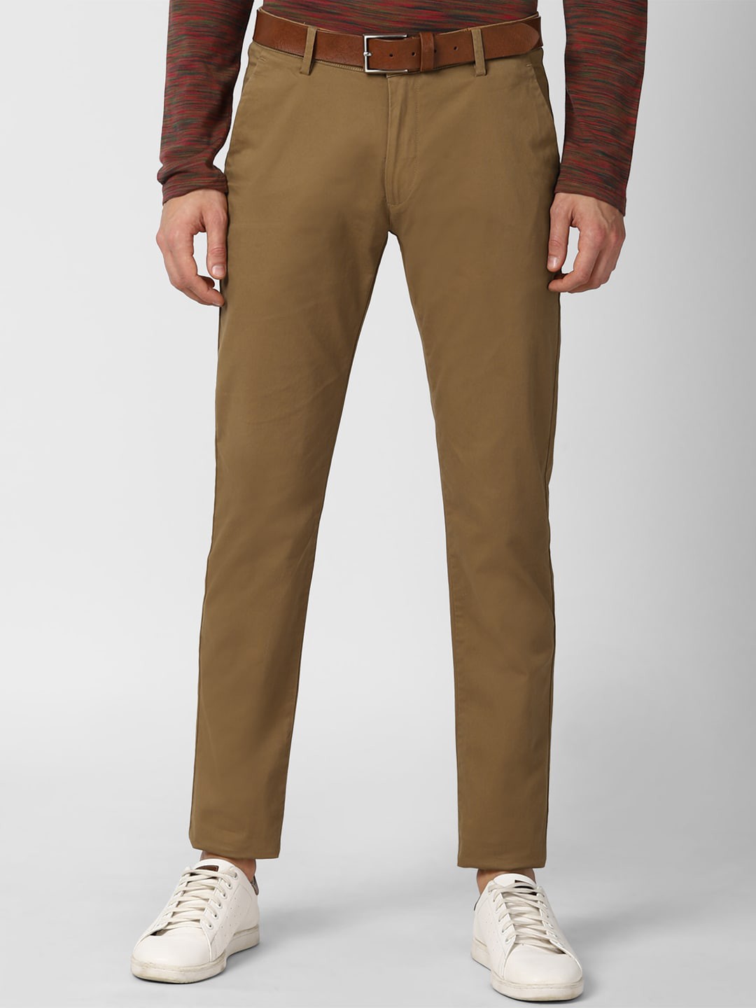 

Peter England Casuals Men Brown Slim Fit Trousers