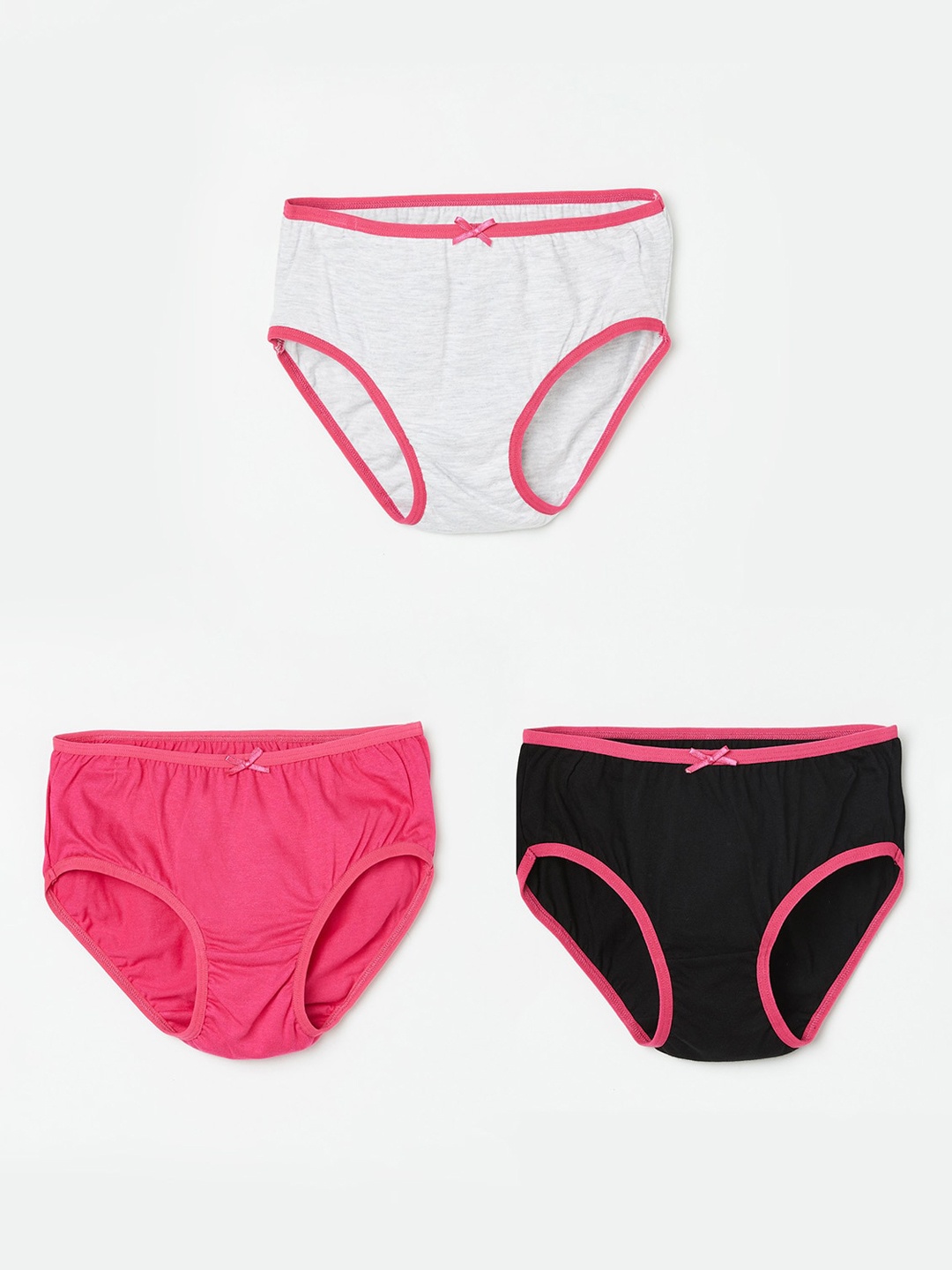 

Fame Forever by Lifestyle Girls Pack Of 3 Multi-Colored Pure Cotton Briefs 1000011042941