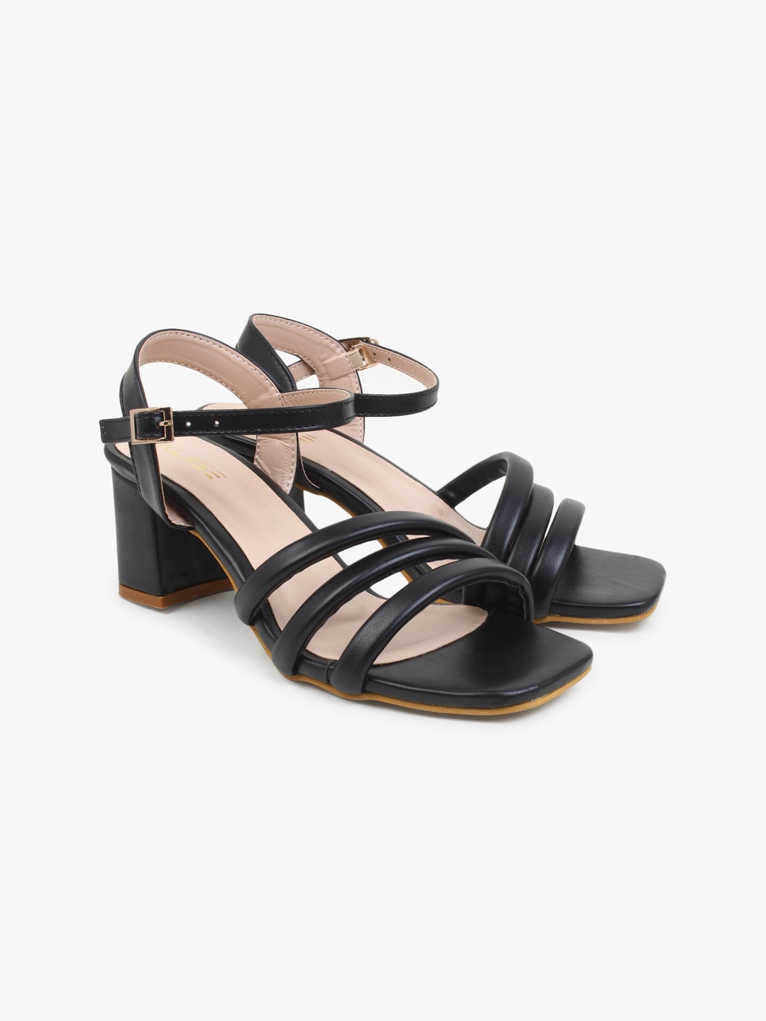 

KLASE Black Party Block Sandals