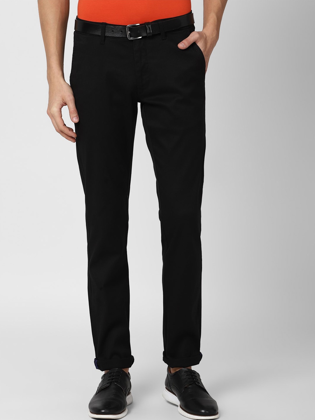 

Van Heusen Sport Men Black Slim Fit Trousers