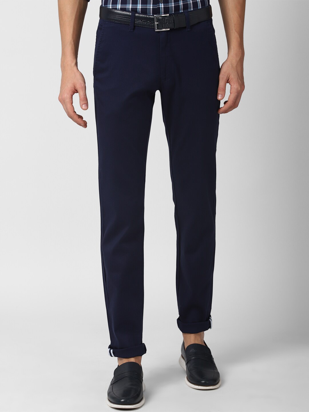 

Van Heusen Sport Men Navy Blue Slim Fit Trousers