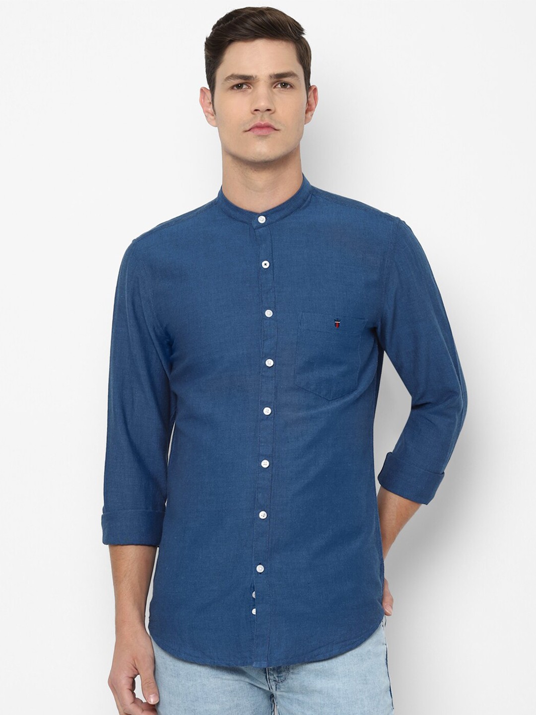

Louis Philippe Sport Men Blue Slim Fit Cotton Casual Shirt