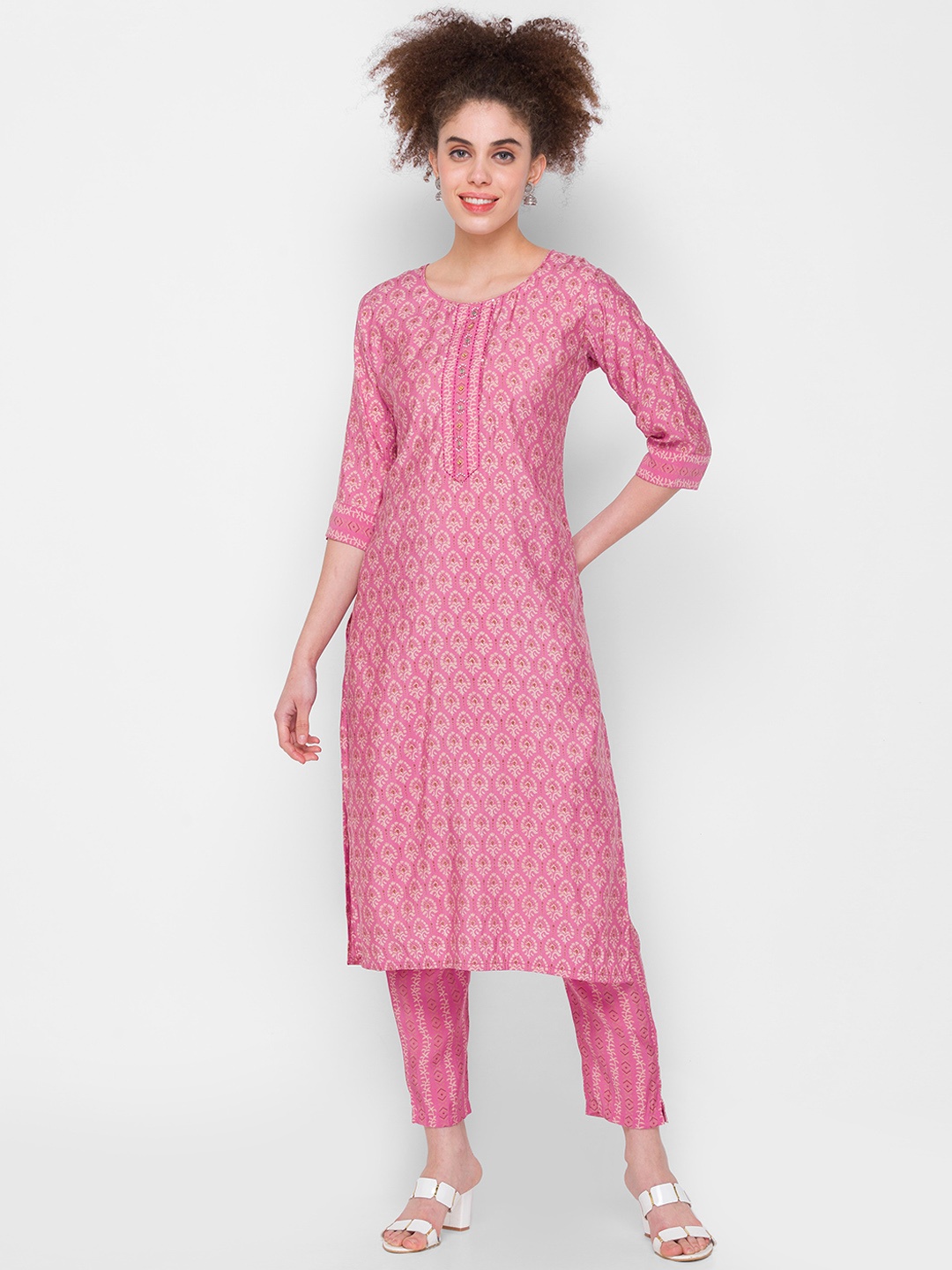 

ZOLA Women Purple Ethnic Motifs Kurta with Trousers