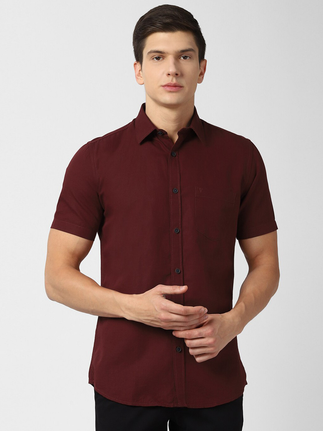 

Van Heusen Sport Men Maroon Slim Fit Casual Shirt