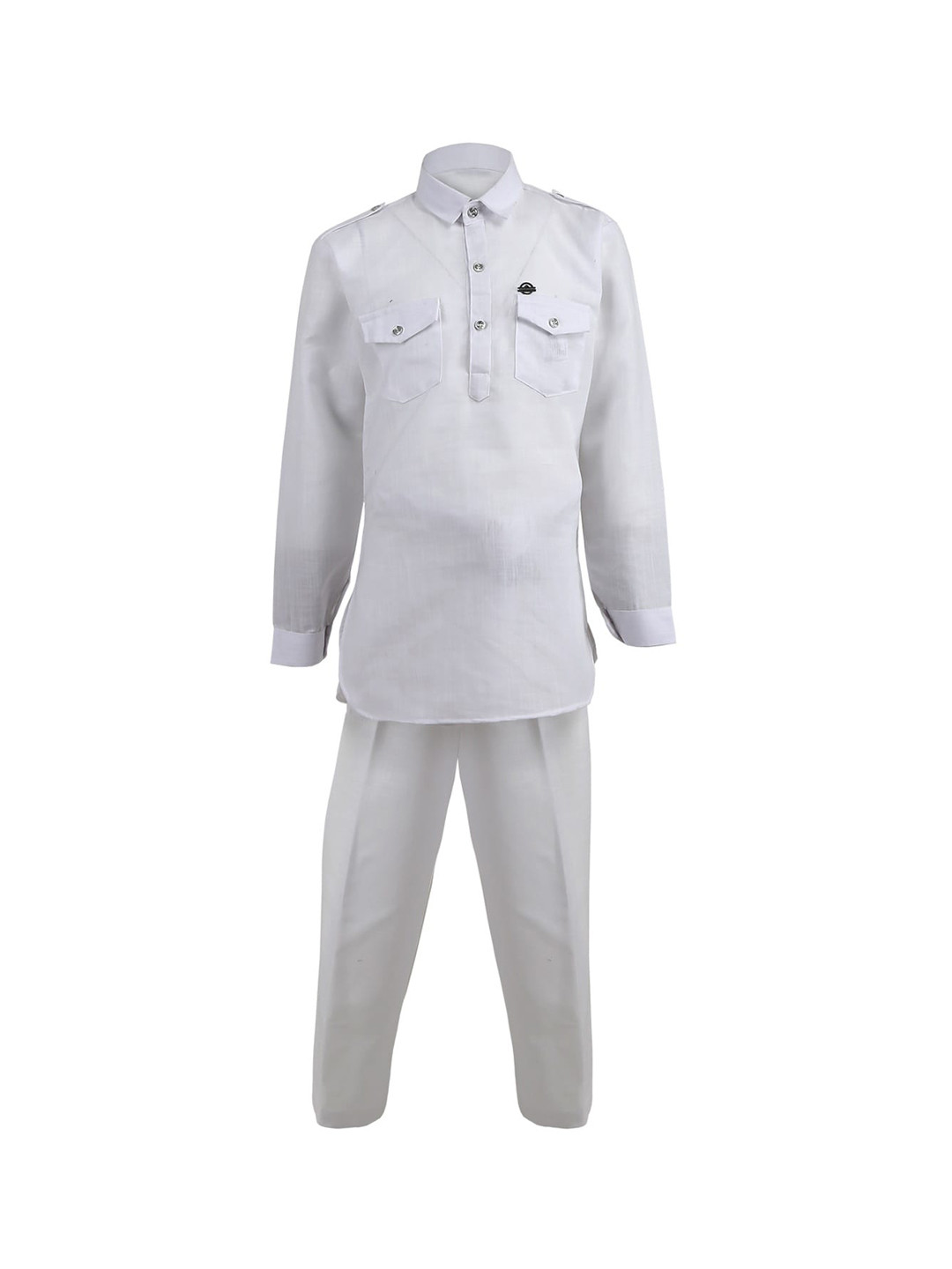 

V-Mart Boys White Pure Cotton Kurta with Pyjamas