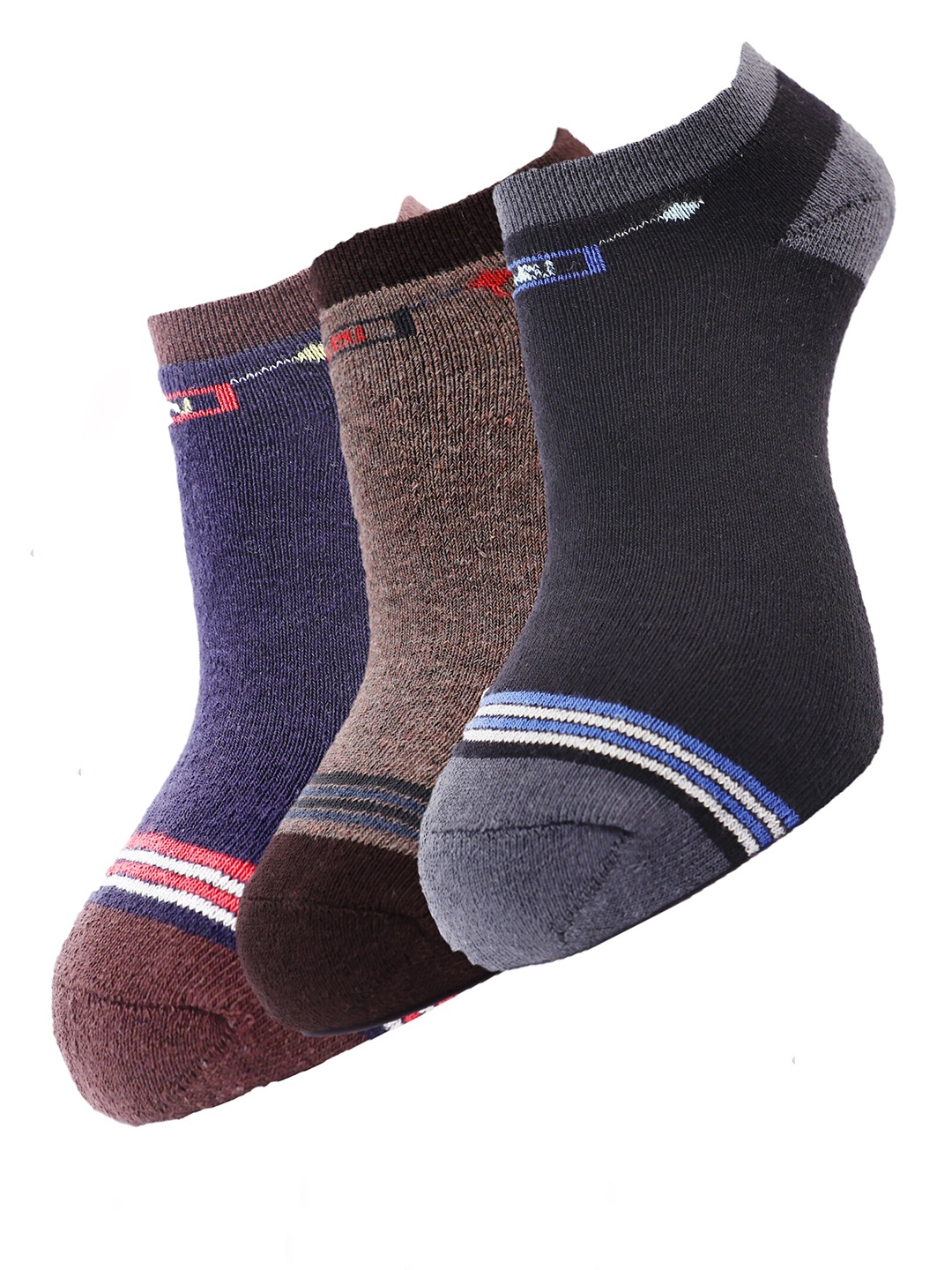 

Dollar Socks Men Pack Of 3 Assorted Cotton Ankle Length Socks