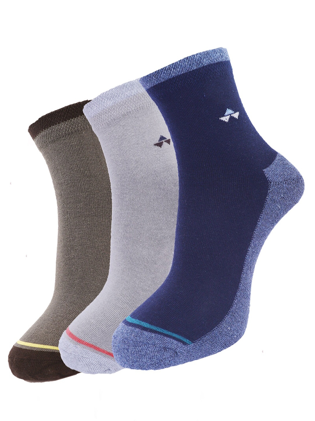 

Dollar Socks Men Pack Of 3 Assorted Cotton Ankle-Length Socks