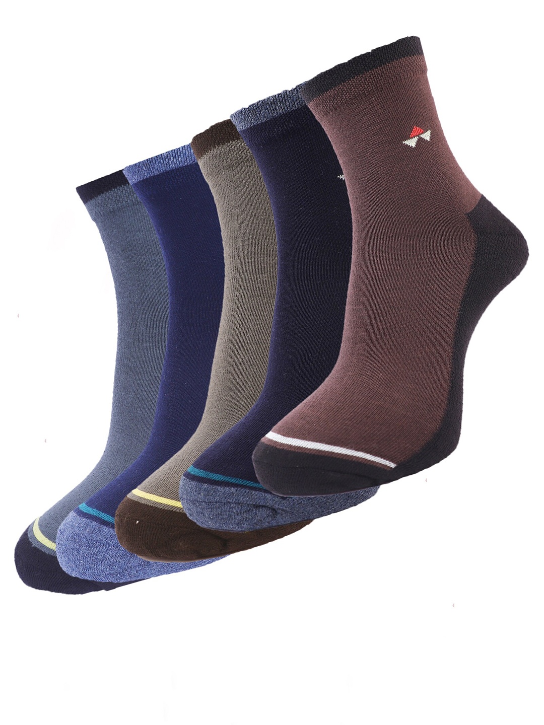 

Dollar Socks Men Pack Of 5 Assorted Cotton Calf Length Socks