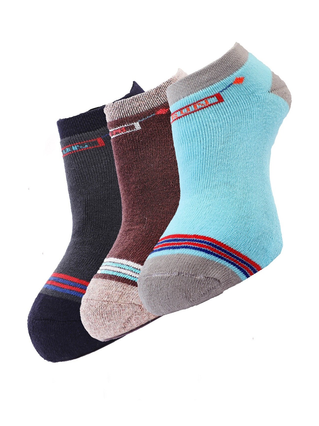 

Dollar Socks Men Pack Of 3 Assorted Ankle-Length Socks
