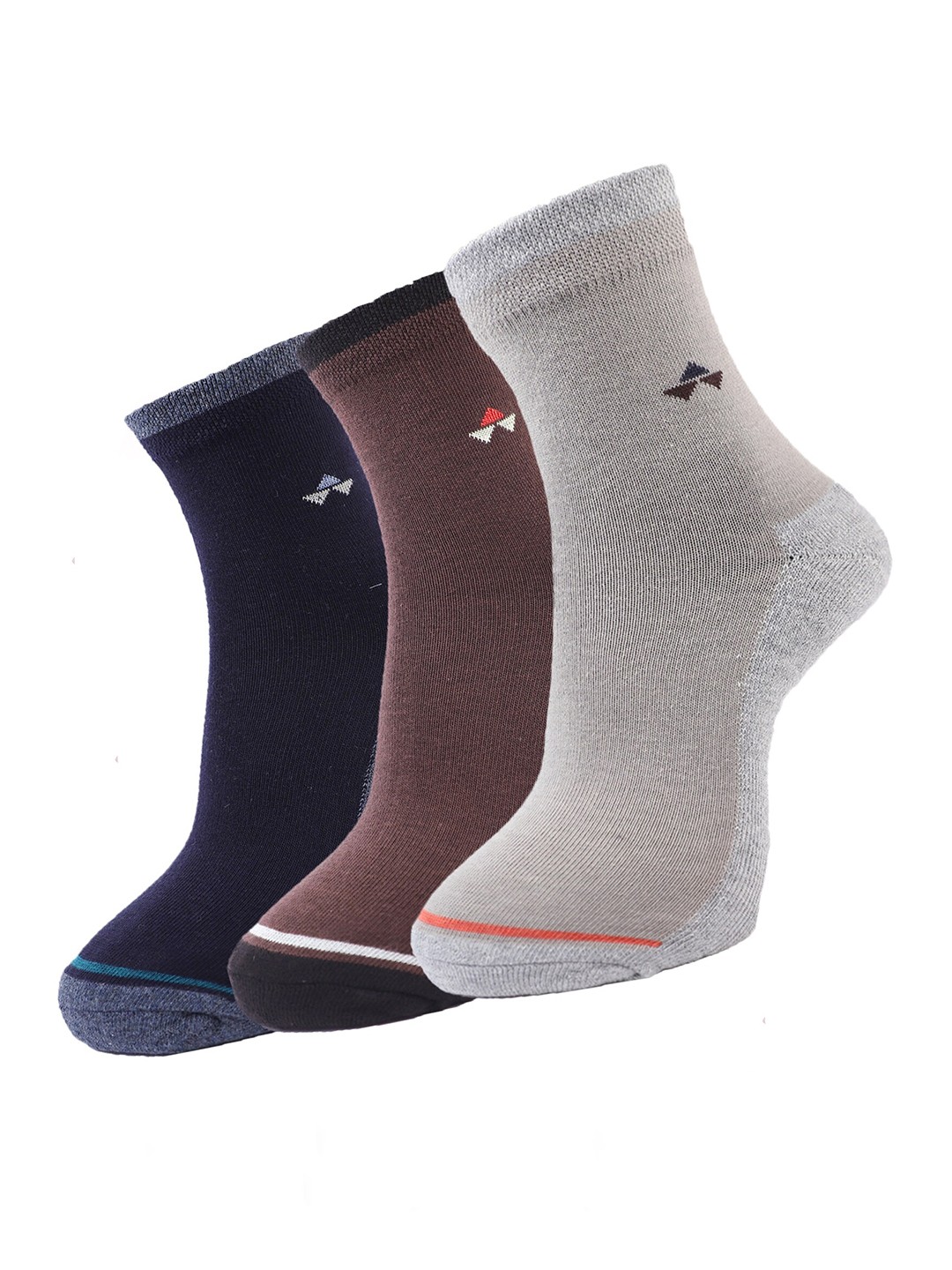 

Dollar Socks Men Pack Of 3 Assorted Cotton Ankle-Length Socks