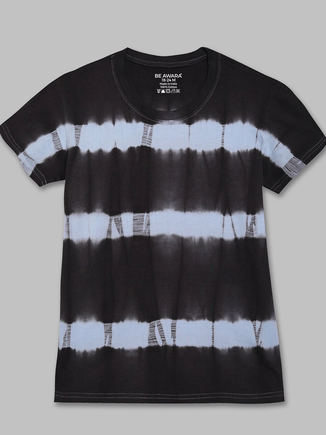 

BE AWARA Kids Multicoloured Tie and Dye Dyed T-shirt, Multi