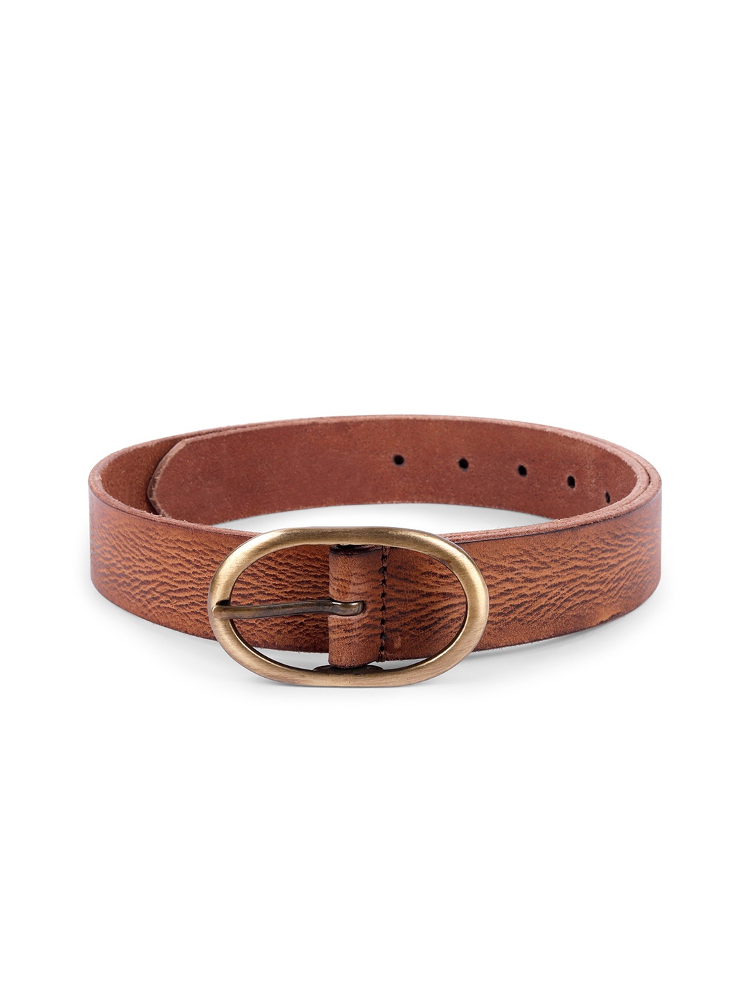 

Belwaba Men Tan Solid Belt