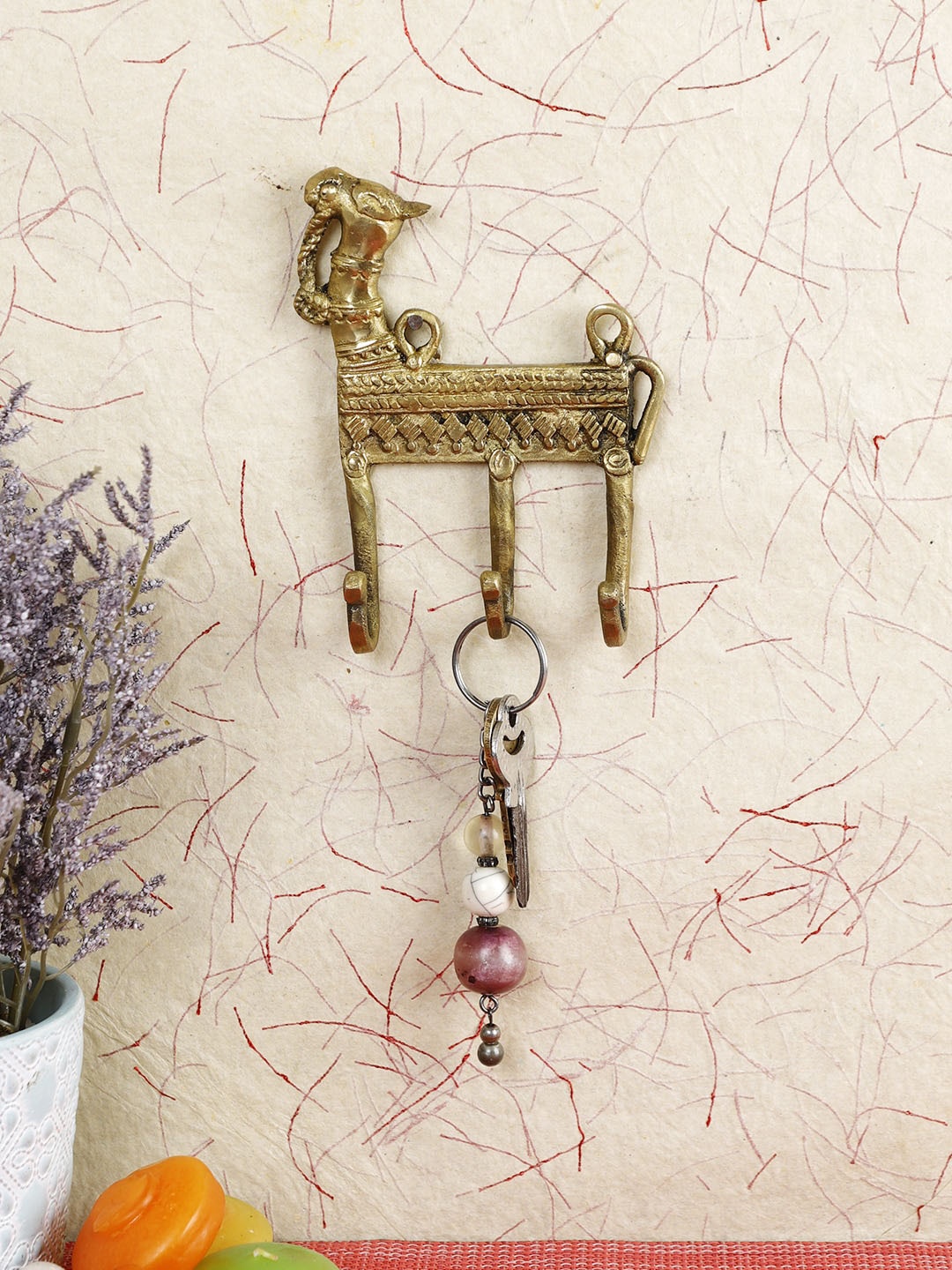 Imli Street Gold-Toned Camel Design Keys Wall Hook