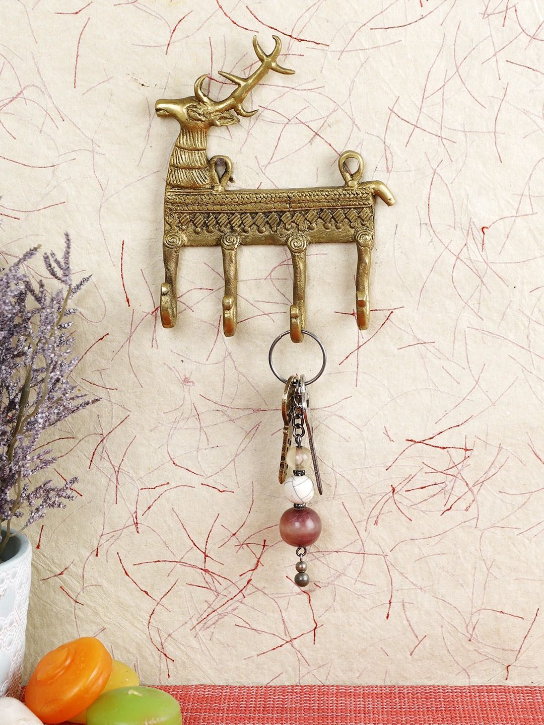 Imli Street Gold-Toned Keys Wall Hook