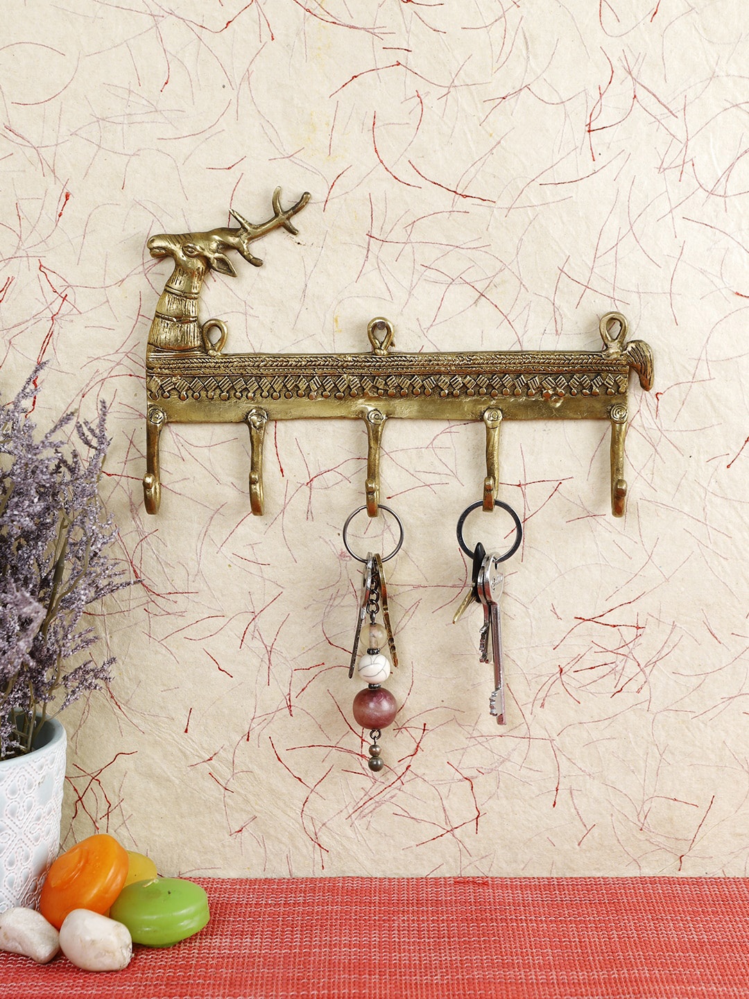 

Imli Street Gold-Toned Keys Wall Hook