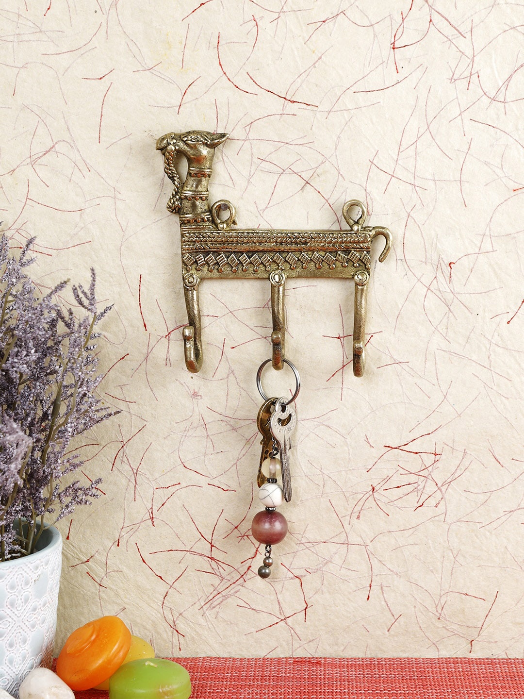 

Imli Street Gold-Toned Camel Design Keys Wall Hook