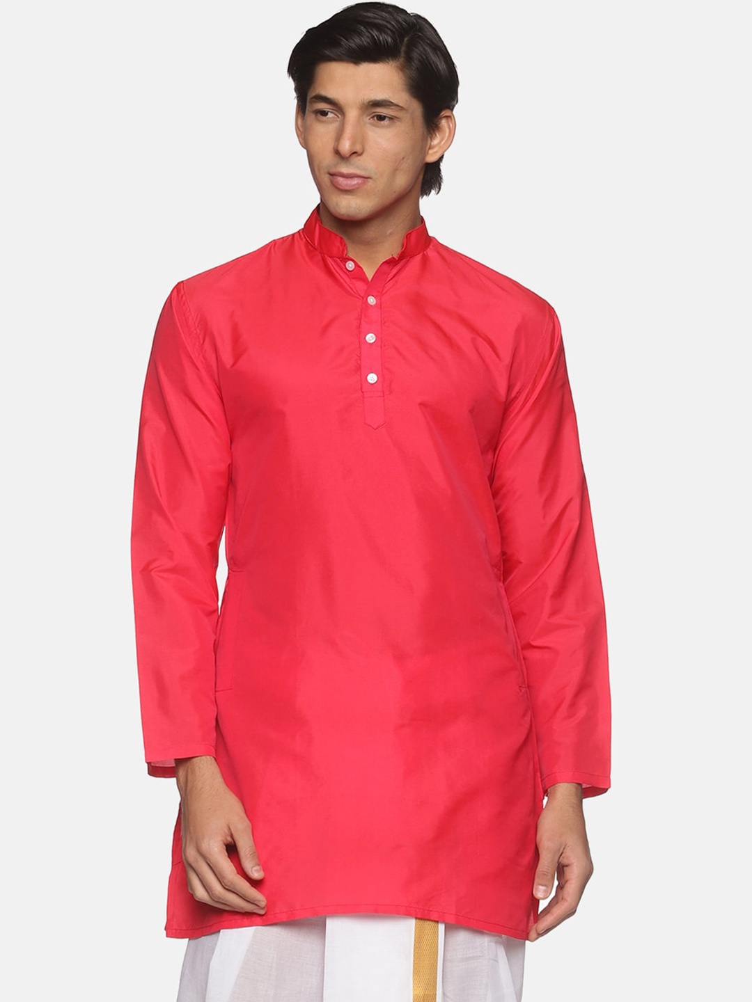 

Sethukrishna Men Rose Solid Kurta