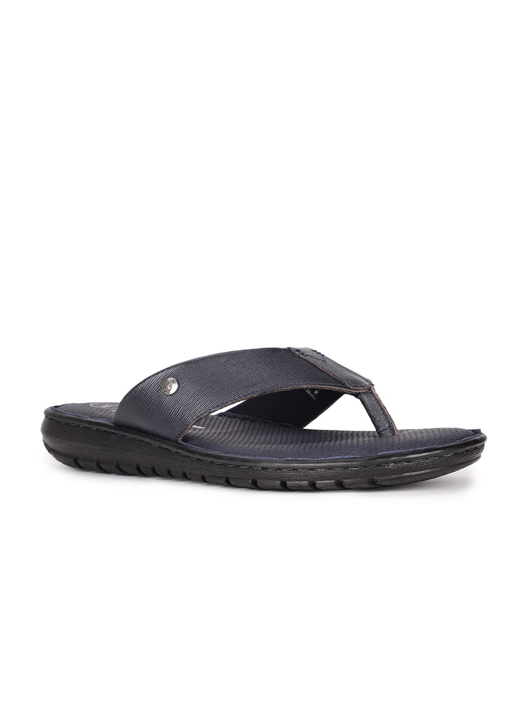

Hush Puppies Men Blue Leather Comfort Sandals