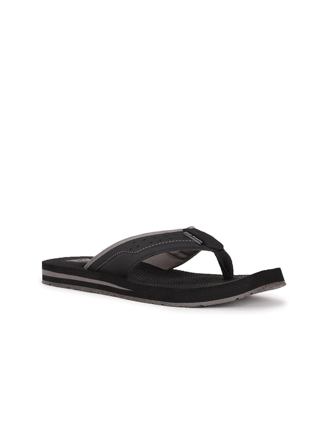 

Hush Puppies Men Black & Grey Thong Flip-Flops