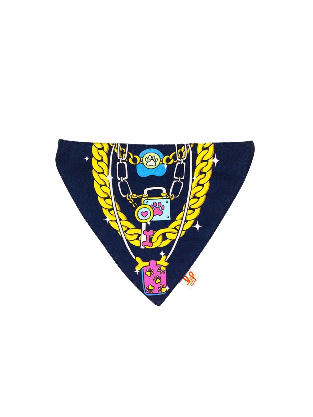 

LANA PAWS Navy Blue Printed Dog Bandanas
