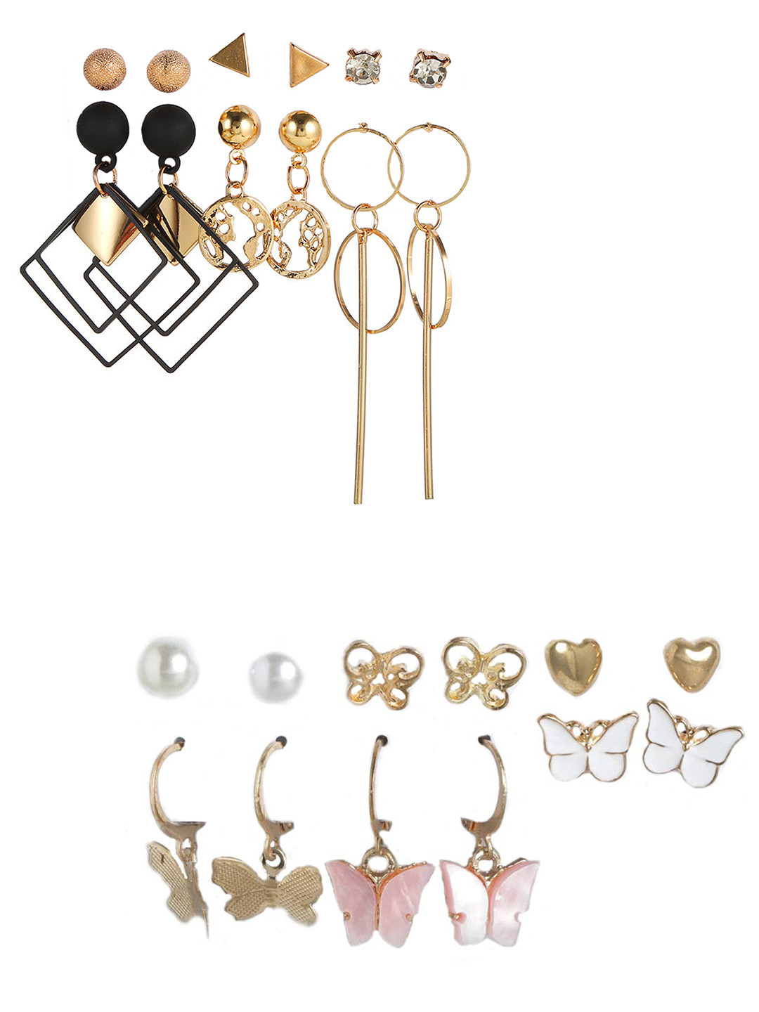 

Vembley Gold-Toned Contemporary Studs Earrings