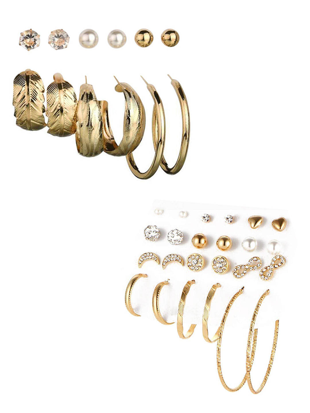 

Vembley Gold-Toned Contemporary Studs Earrings