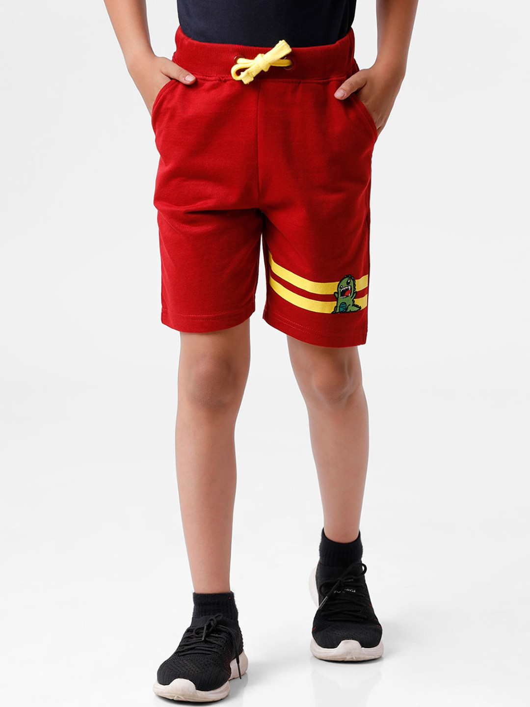 

PIPIN Boys Maroon Cotton Shorts