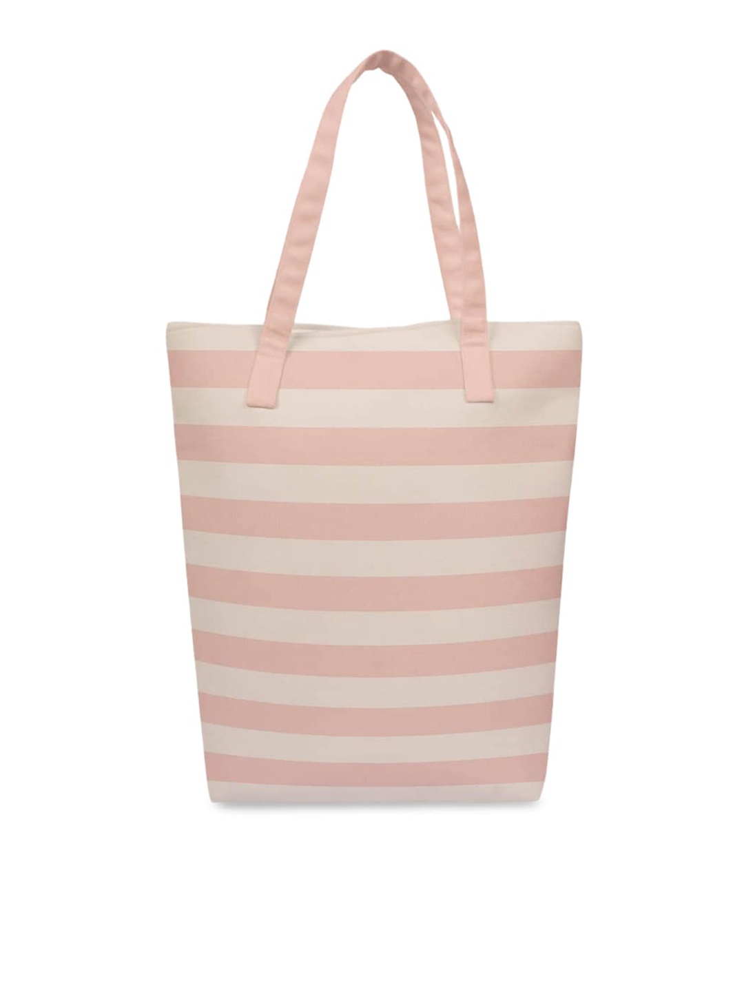 

Crazy Corner Pink Striped Oversized Shopper Tote Bag