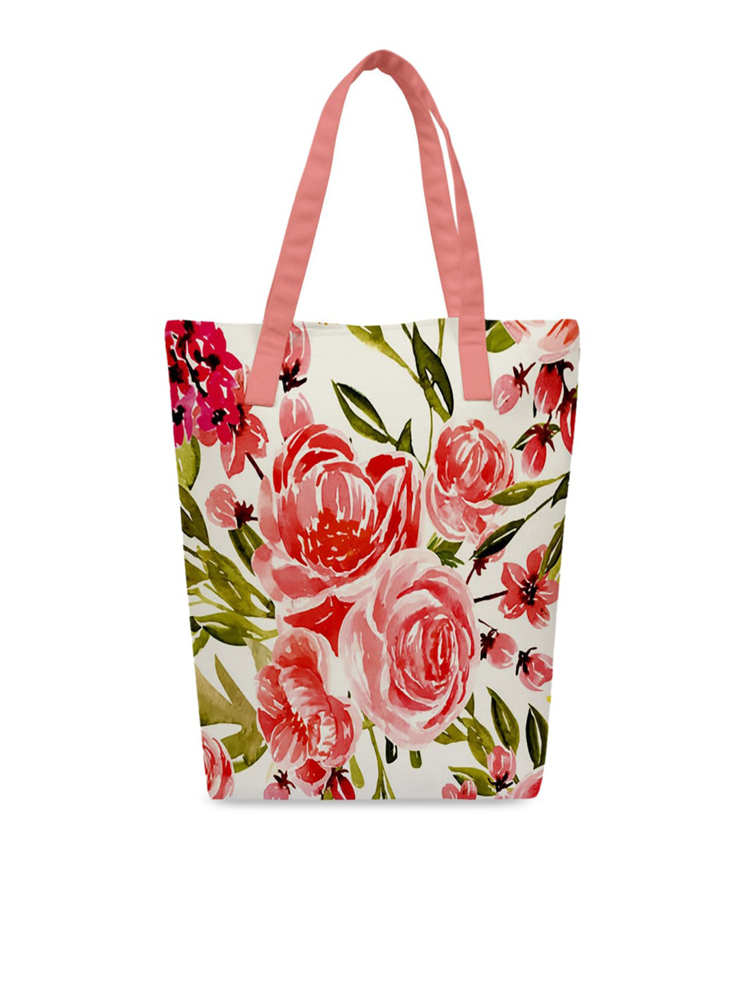 

Crazy Corner Pink Floral Printed Shopper Tote Bag