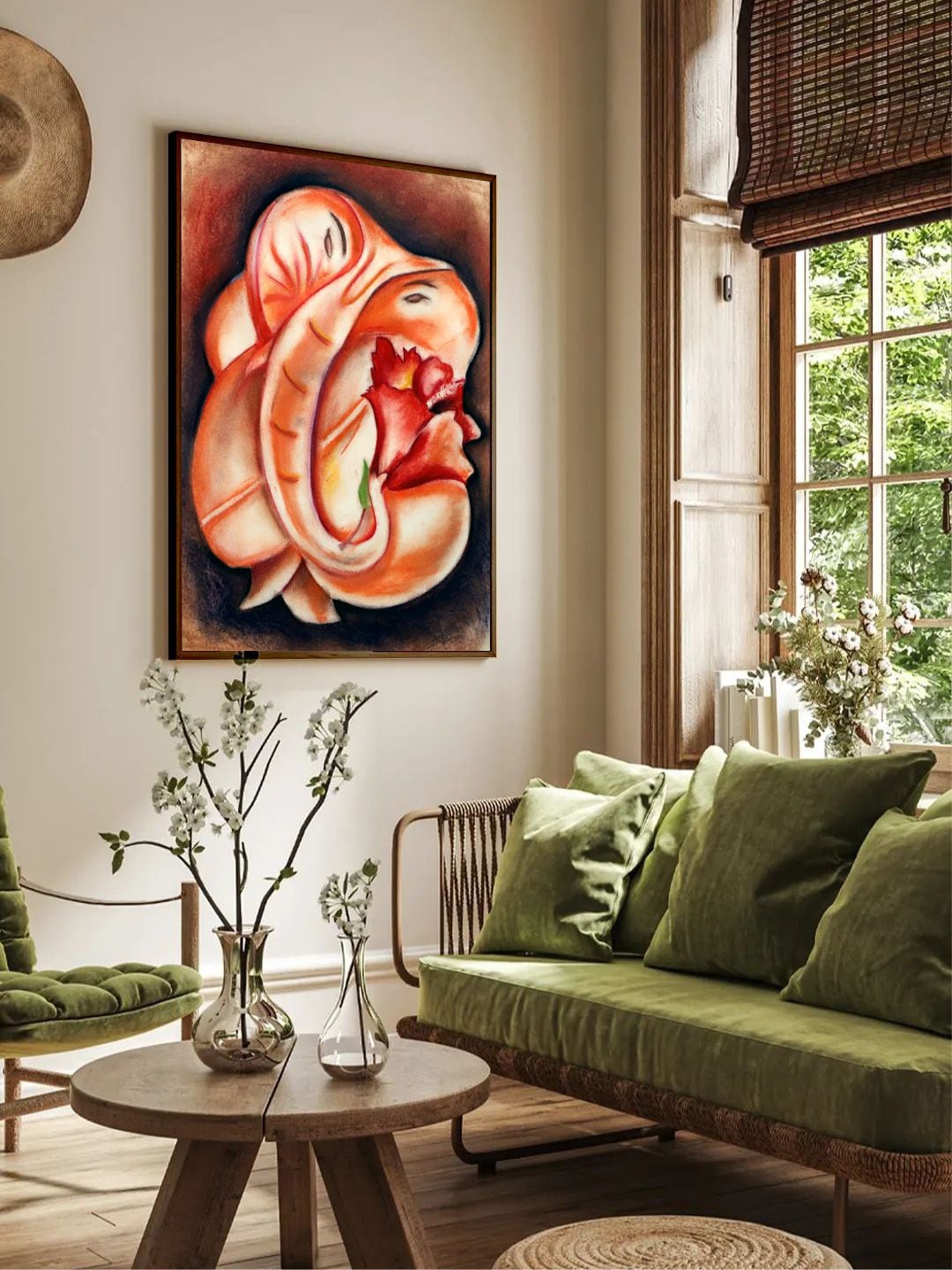 

The Art House Red & Black Abstract Printed Canvas Painting Wall Art, Multi