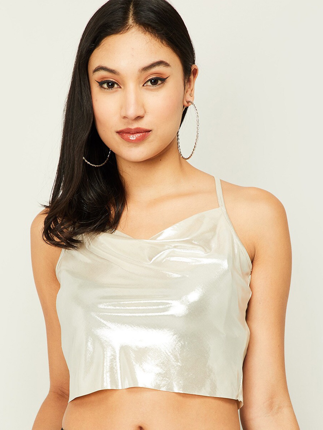 

Ginger by Lifestyle Gold-Toned Crop Top