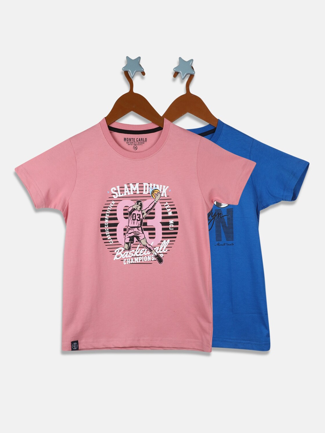 

Monte Carlo Boys Pack Of 2 T-shirts, Blue