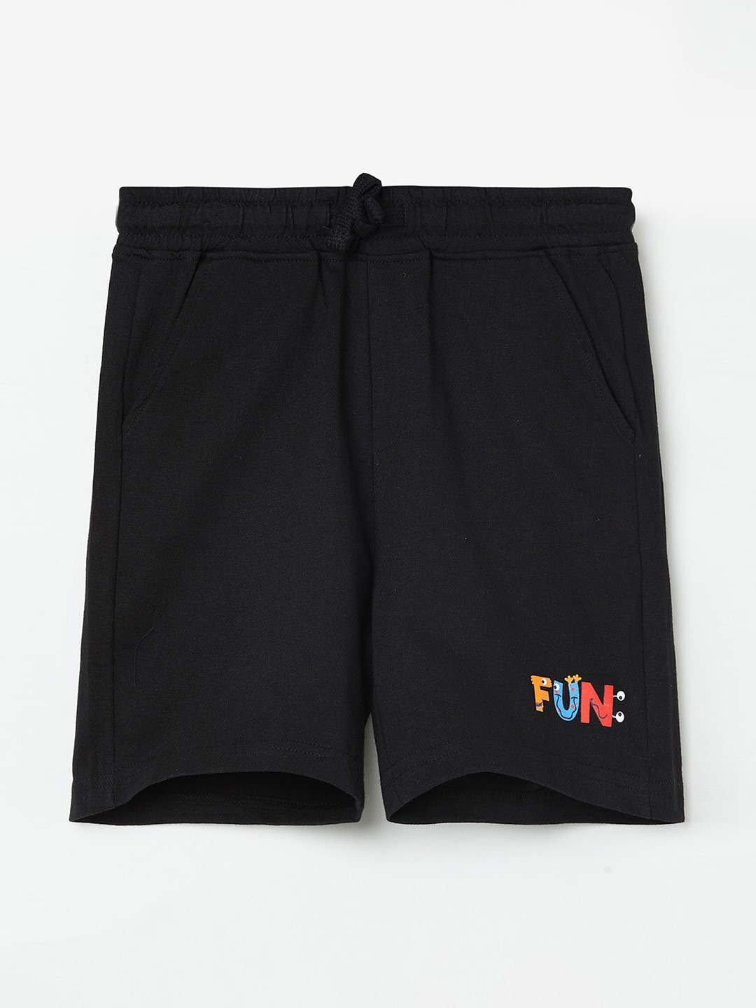 

Fame Forever by Lifestyle Boys Black Slim Fit Pure Cotton Shorts