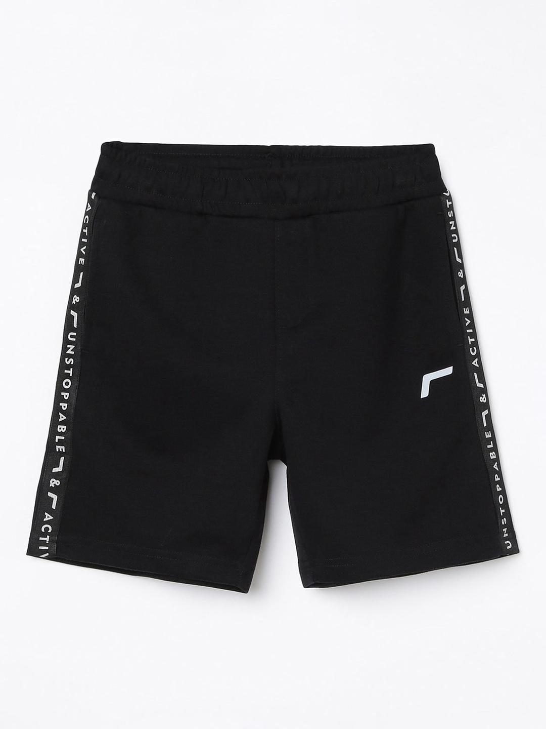 

Fame Forever by Lifestyle Boys Black Cotton Sports Shorts