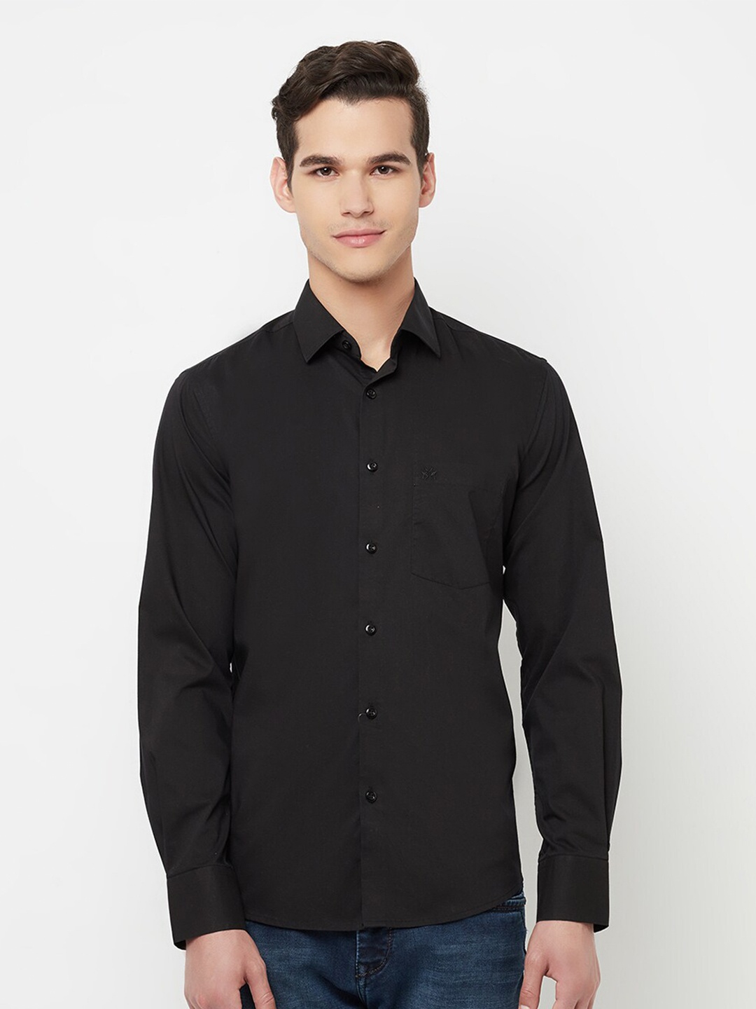 

Crimsoune Club Men Black Slim Fit Casual Shirt