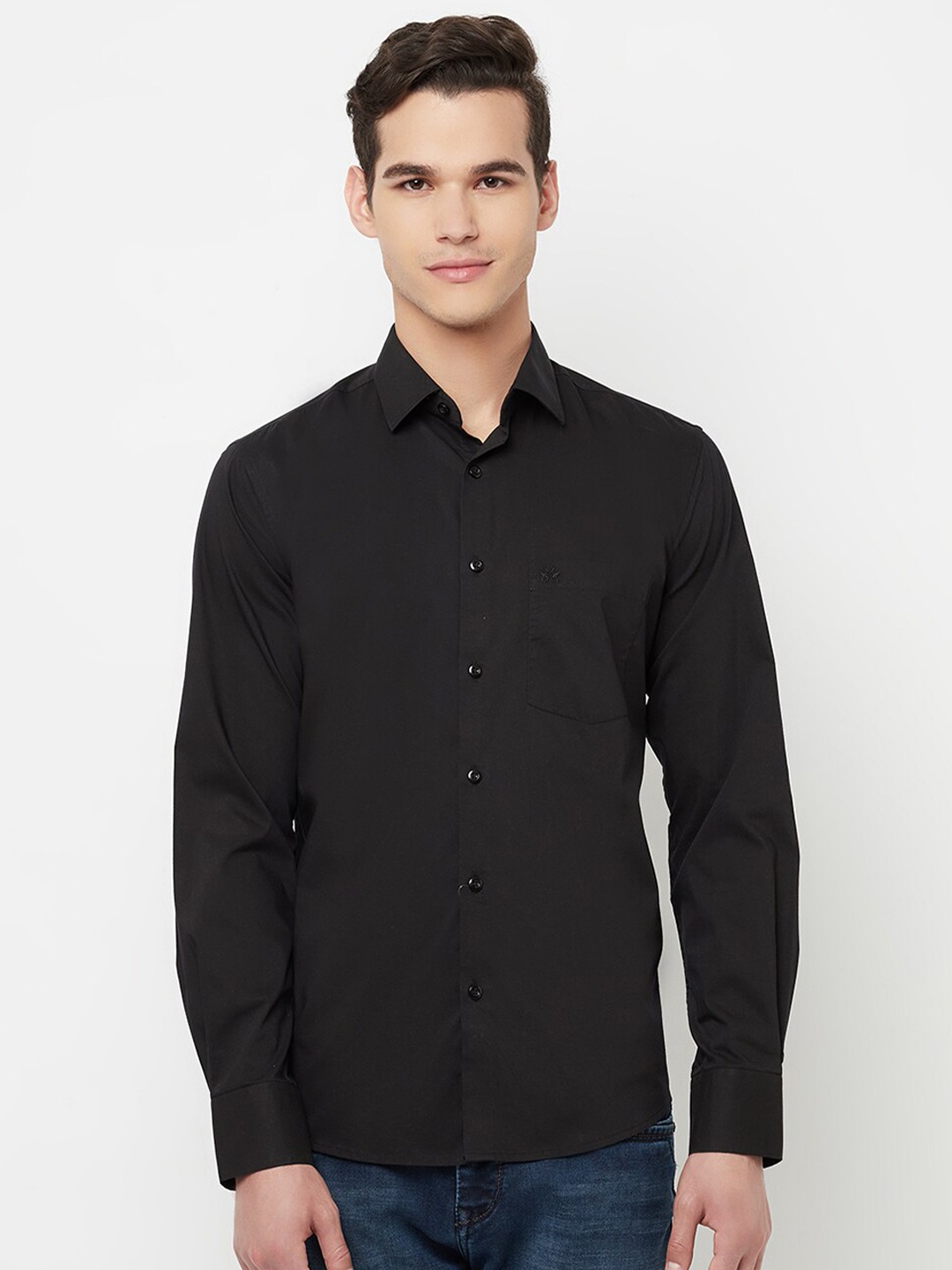

Crimsoune Club Men Black Slim Fit Casual Shirt