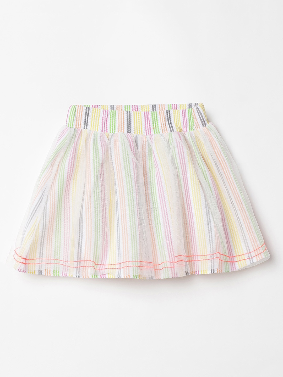 

Juniors Girls Yellow & Green Striped Skirt, Multi