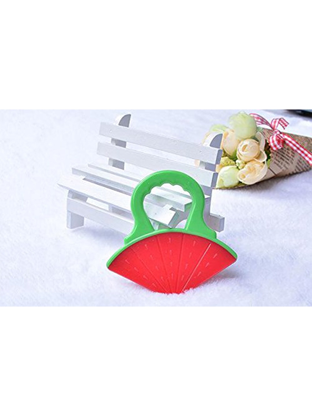 

The Little Lookers Pack of 2 Silicone Fruit Shape Teether, Red