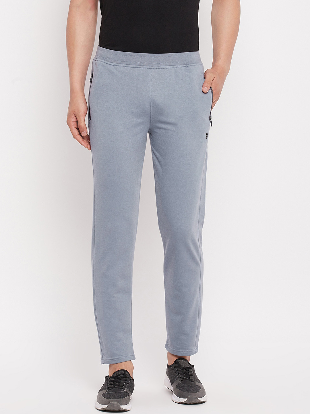 

Okane Men Blue Solid Track Pants