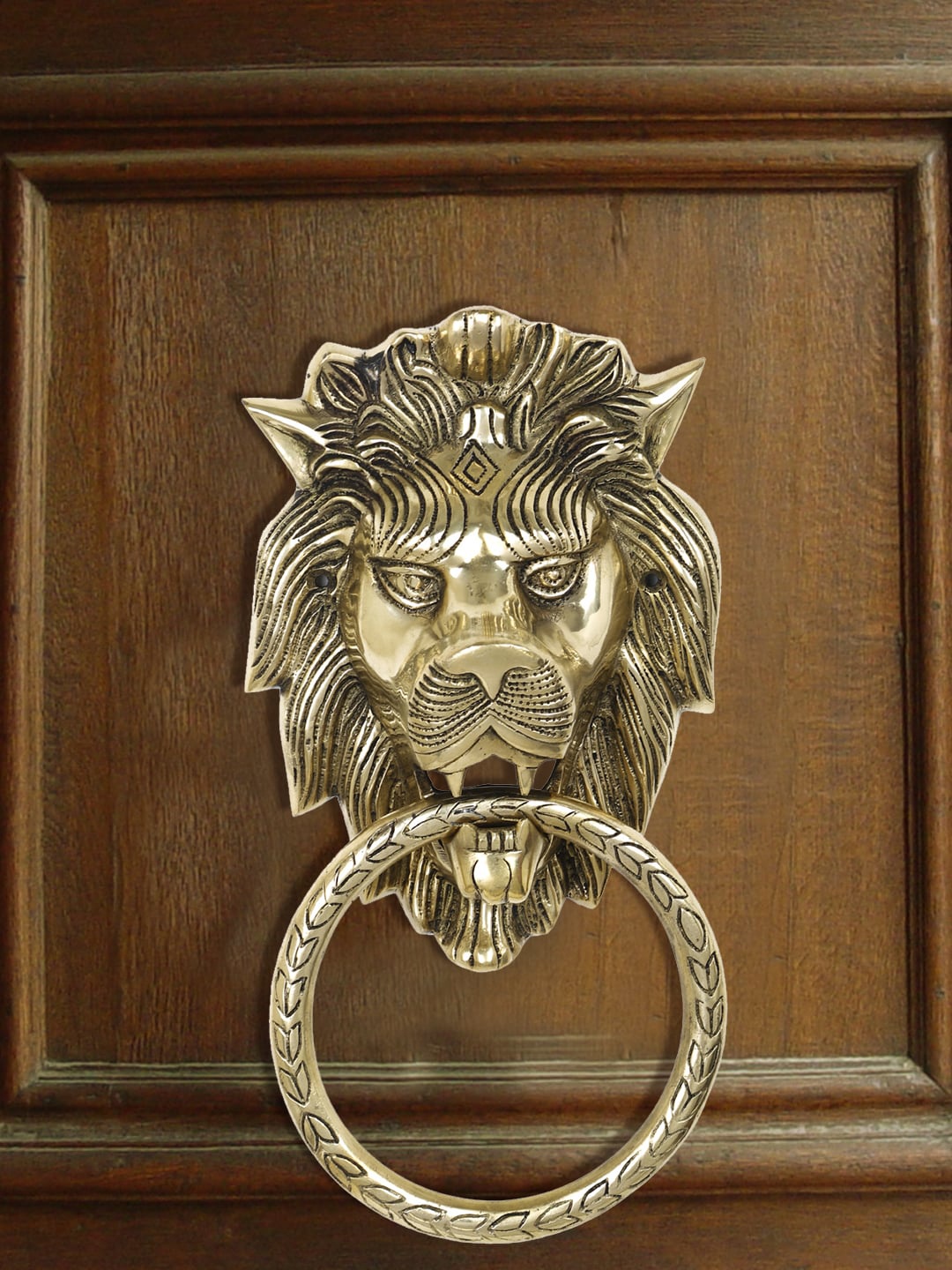 

Imli Street Gold-Toned Textured Brass Door Knocker