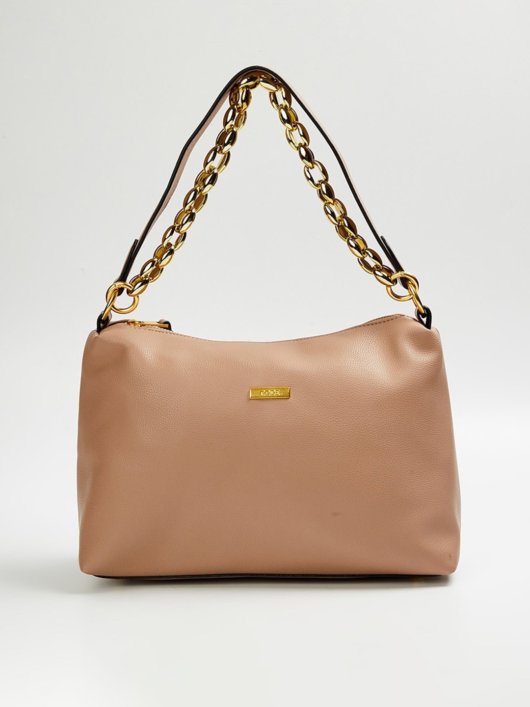 

CODE by Lifestyle Brown Structured Hobo Bag